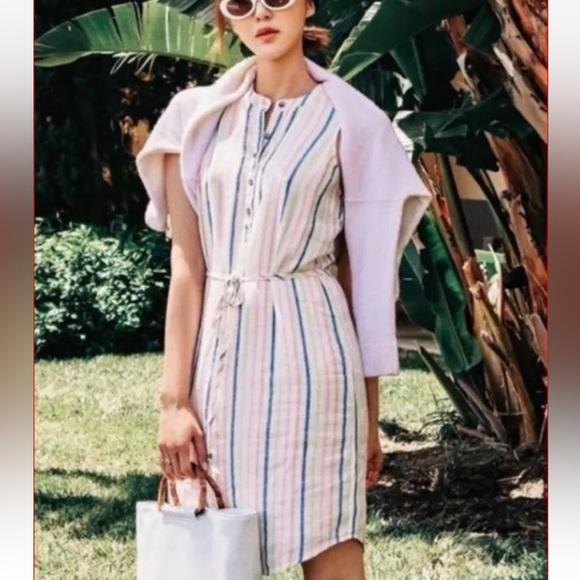 Splendid Dresses & Skirts - Splendid women dress RD0231X linen blend white red sz XS $168